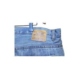 Vintage Aeropostale Mens Y2K Straight Leg Jeans 40W 27L Light Wash Hemmed
